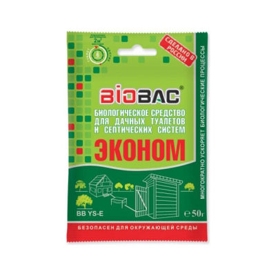 Средство Bio Bac для дачных туалетов и септических систем (50г)