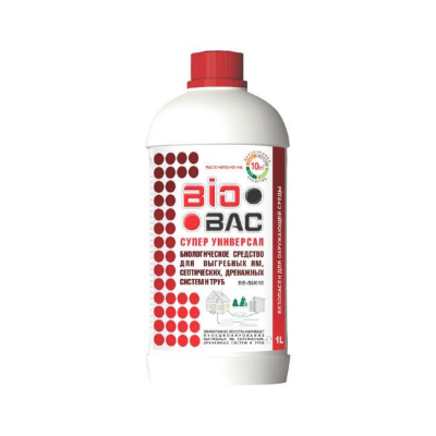 Средство Bio Bac Супер универсал для выгребных ям, септических систем, труб (1л)