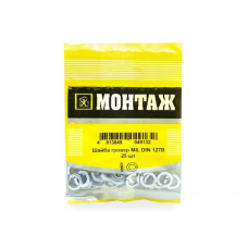 Шайба гровер М8 цинк, DIN127B (уп=25шт)_МОНТАЖ_BM001239