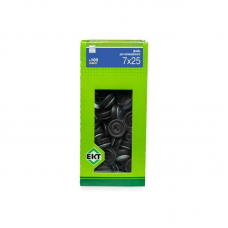 Шайба для поликарбоната, 7x25 черная, в коробке с окном, ЕКТ (уп=100шт)