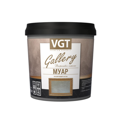 Состав VGT Gallery Mуар лессирующий White Silver 0,9кг