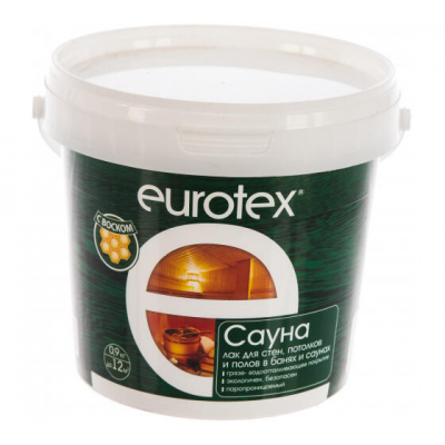 Лак Eurotex-сауна, 0,9кг