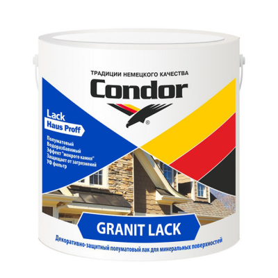 Лак Condor Granit Lack акриловый полуматовый, 0,7кг