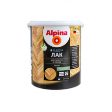 Лак Alpina АКВА для паркета и полов шелковисто-матовый, 2,5л