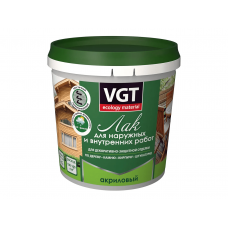 Лак VGT акриловый для наружных и внутренних работ глянцевый, 0,9кг