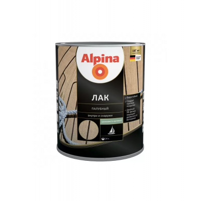 Лак Alpina алкидн.палубный шелковисто-матовый, 2,5л