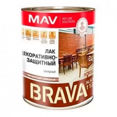 Лак BRAVA алкидный для наруж./внутр. работ, 0,7кг