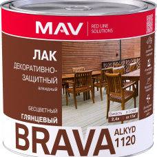 Лак BRAVA алкидный для наруж./внутр. работ, 1,7кг