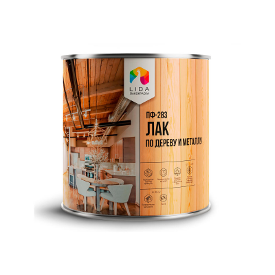 Лак LIDA ПФ-283 глянцевый, 0,8кг