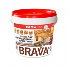 Лак BRAVA ВД-АК-1043 защитно-декор.полуглянцевый, 1кг