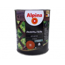 Лазурь-гель Alpina алкидый для дерева шелк.-матовый тик, 0,75л