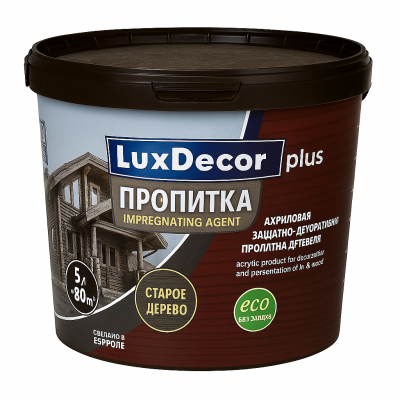 Пропитка LuxDecor Униселл старое дерево, 5л
