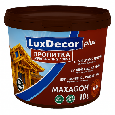 Пропитка LuxDecor Униселл махагон, 10л