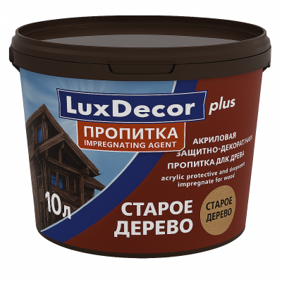 Пропитка LuxDecor Униселл старое дерево, 10л