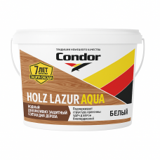 Состав Condor Holz Lazur Aqua белый, 2,5кг