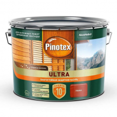 Лазурь влагостойкая Pinotex Ультра Рябина, 9л