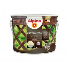 Лазурь-гель Alpina алкидый для дерева шелк.-матовый бесцветный, 2,5л/2,2кг