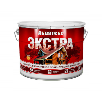 Антисептик АКВАТЕКС ЭКСТРА Рогнеда орех, 9л