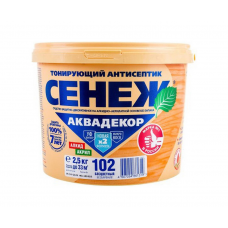 Антисептик Сенеж АКВАДЕКОР 102 бесцветный, 2,5кг