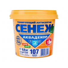 Антисептик Сенеж АКВАДЕКОР 107 каштан, 0,9 кг
