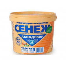 Антисептик Сенеж АКВАДЕКОР 110 махагон, 2,5кг