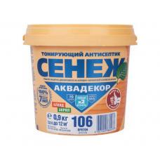 Антисептик Сенеж АКВАДЕКОР 106 орегон, 0,9 кг