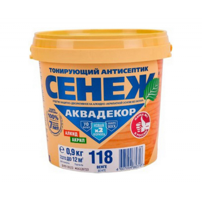 Антисептик Сенеж АКВАДЕКОР 118 венге, 0,9 кг