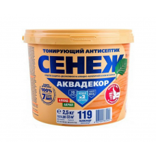 Антисептик Сенеж АКВАДЕКОР 119 палисандр, 2,5кг