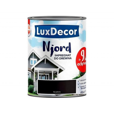 Краска LuxDecor Njord антисептик д/древесины Полярная ночь, 0,75л