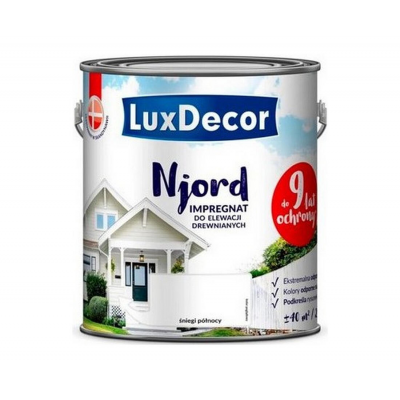 Краска LuxDecor Njord антисептик д/древесины Полярный снег, 0,75л