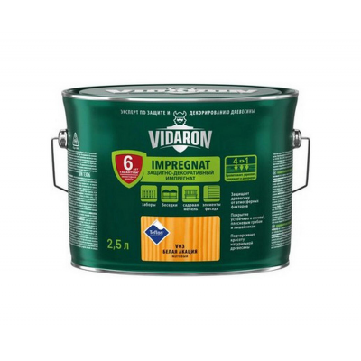 Пропитка Vidaron Импрегнат акация белая, 2,5л