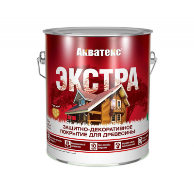 Антисептик АКВАТЕКС ЭКСТРА Рогнеда красное дерево, 2,7л