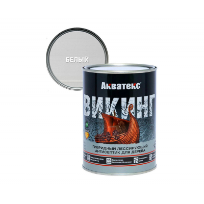 Антисептик АКВАТЕКС Викинг белый, 0,75л