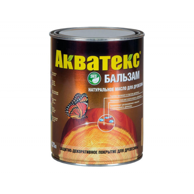 Масло для дерева Акватекс Бальзам Иней, 0,75л