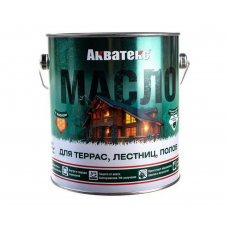 Масло Акватекс для террас,лестниц,полов б/ц, 2,5л