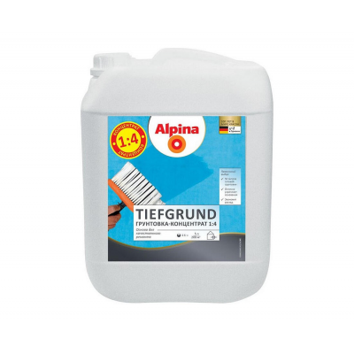 Грунтовка Alpina Tiefgrund концентрат, 5л / 5,10 кг