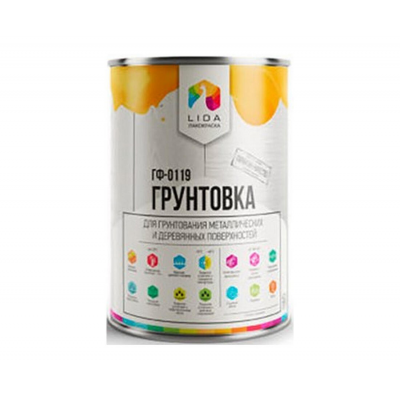 Грунтовка Lida ГФ-0119 красно-коричневая, 2,2кг