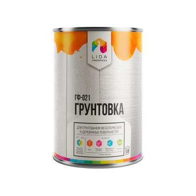 Грунтовка Lida ГФ-021 светло-серая, 1кг