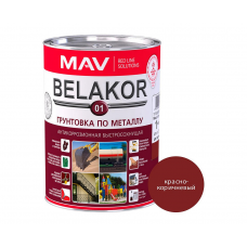 Грунтовка BELAKOR быстросохнущая красно-коричневая, 1кг