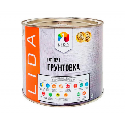 Грунтовка Lida ГФ-021 светло-серая, 2кг