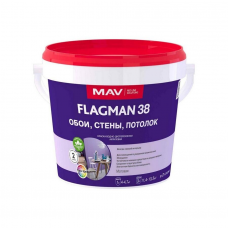 Краска МАВ FLAGMAN 38 белая матовая, 1,4кг