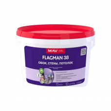 Краска МАВ FLAGMAN 38 белая матовая, 4кг