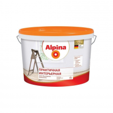 Краска Alpina Практичная интерьерная матовая, 5л / 8,2кг