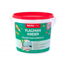 Краска МАВ FLAGMAN Kinder белая полуматовая, 3,2кг