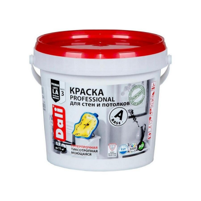 Краска DALI PROFESSIONAL матовая белая, 0,9л