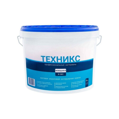 Краска ТЕХНИКС Моющаяся белая, 15кг