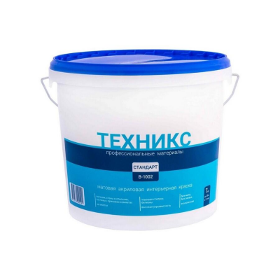 Краска ТЕХНИКС стандарт белая, 7кг