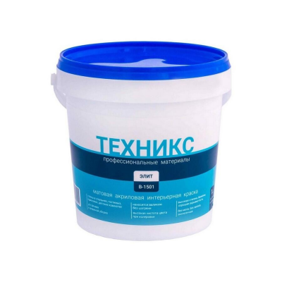 Краска ТЕХНИКС Элит белая, 1кг