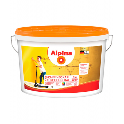 Краска Alpina Керамическая суперпрочная База1, 5л / 6,35кг