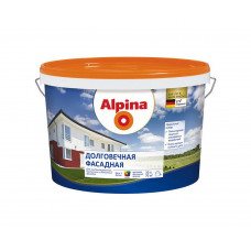 Краска Alpina Долговечная фасадная Б1 белая, 10л / 15,6кг